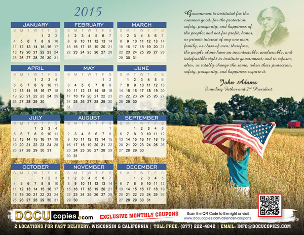 DocuCopies.com Yearly Calendar